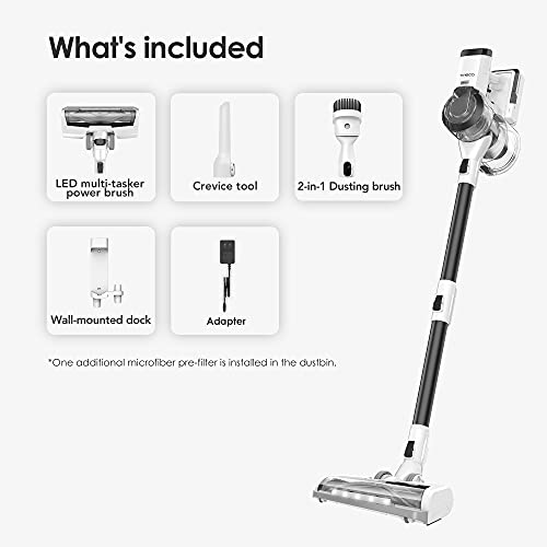 Tineco PWRHERO11 Snap Cordless Vacuum Cleaner, Lightweight Handheld Stick Vac 120W Powerful Suction for Carpet, Hard Surface, Pet Hair