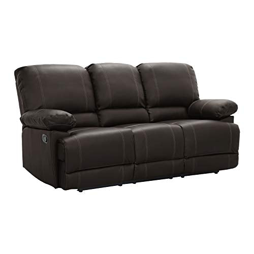 Lexicon Randolph Faux Leather Double Reclining Dropdown Table Sofas, 81