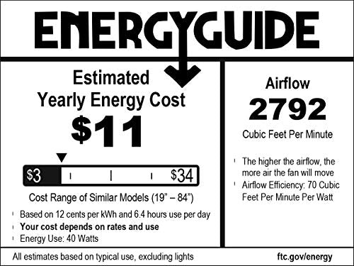 Honeywell Ceiling Fans 51626-01 Kaliza Ceiling Fan, 56, Pewter
