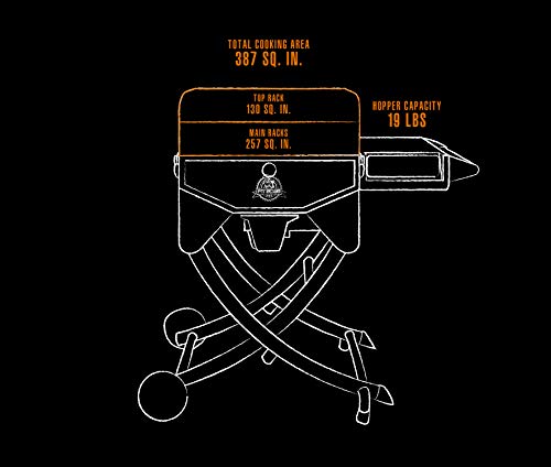 PIT BOSS 10538 PB206PSP2 Wood Pellet Grill, Black