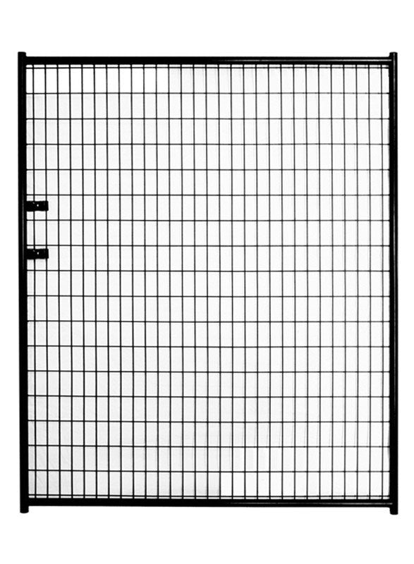 Pet Sentinel  Galvanized Steel  Dog Kennel  Black  72 in. H