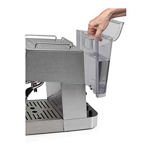 Capresso Cafe Select Professional Stainless Steel Espresso and Cappuccino Machine with Handheld Tamper and Frothing Pitcher Bundle (3 Items)