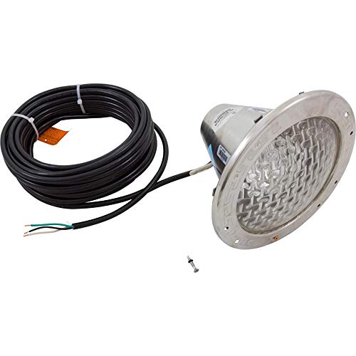 Pentair 78418100 Amerlite Underwater Incandescent Pool Light with Stainless Steel Face Ring, 12 Volt, 50 Foot Cord, 100 Watt