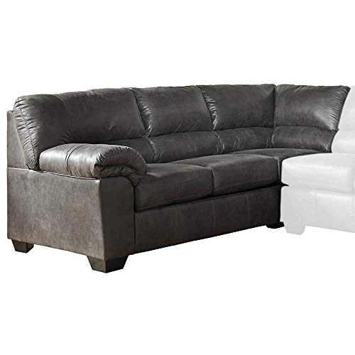 Signature Design by Ashley - Bladen Contemporary Left Arm Facing Sofa - Sectional Component Only, Slate