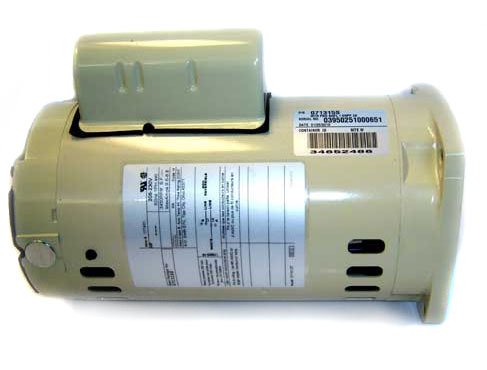 Pentair 071313S Almond Single Phase 3/4 HP Square Flange Motor Replacement Inground Pool and Spa Pump