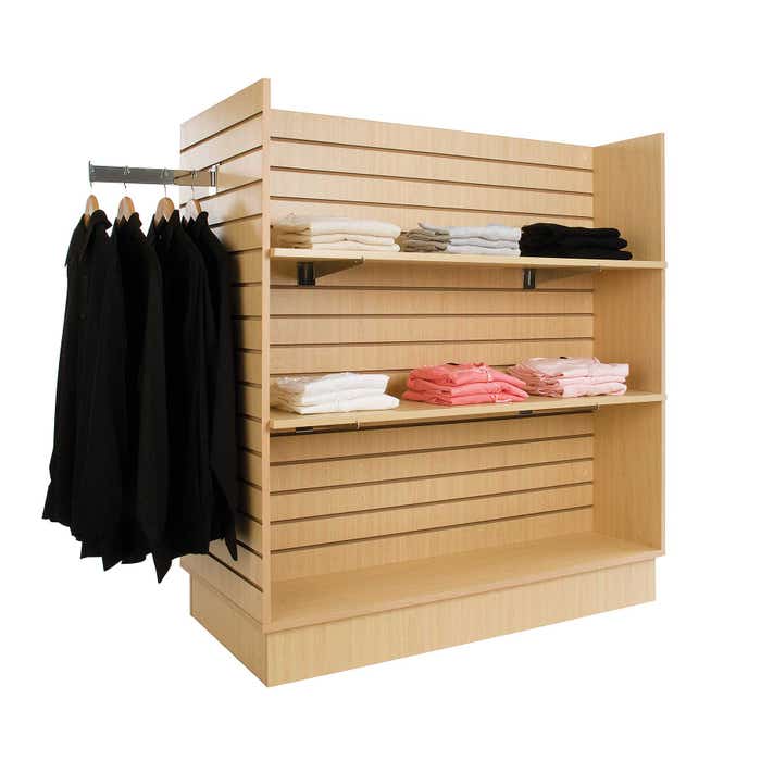 Econoco Gondola Slatwall Merchandiser - Maple