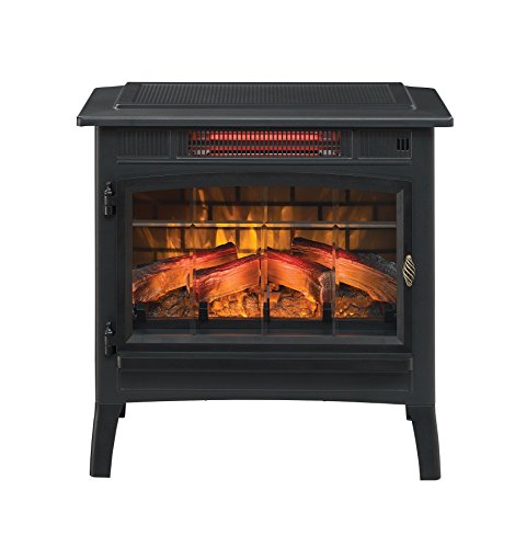 Duraflame 3D Infrared Electric Fireplace Stove with Remote Control - Portable Indoor Space Heater - DFI-5010 (Black)