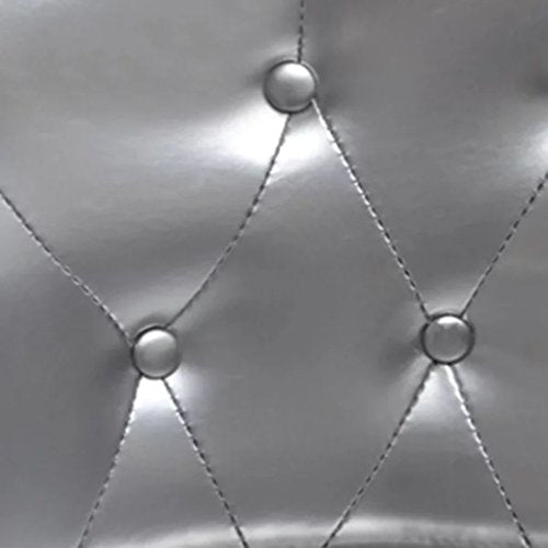 Tub Chair and Stool Set Faux Leather Ergonomic Design Sofa Chair with Footrest Modern Style Armchair Furniture Set for Living Room Lounge Bedroom 27.4