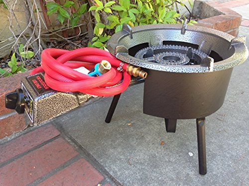 High Power Natural Gas Stove with Wind Guard and Quick Disconnect