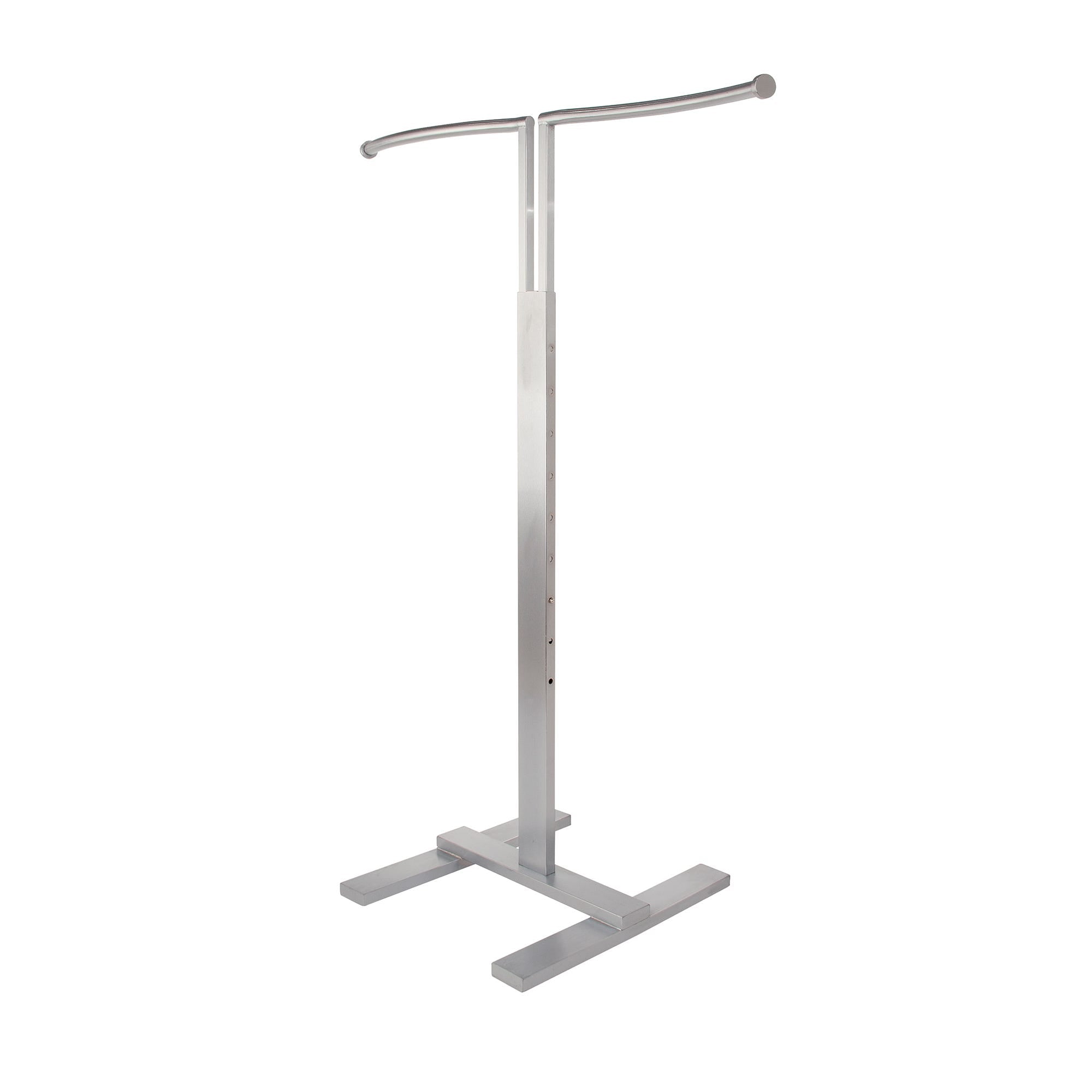 Econoco Bauhaus Series Adjustable 2-Way Merchandiser with S-Shaped Hang Rail