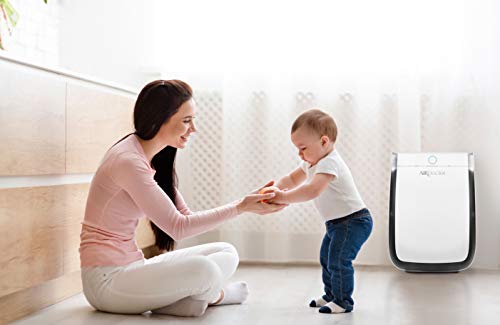 AIRDOCTOR 4-in-1 Air Purifier for Home and Large Rooms with UltraHEPA, Carbon & VOC Filters - Air Quality Sensor Automatically Adjusts Filtration! Captures Particles 100x Smaller Than Ordinary HEPA