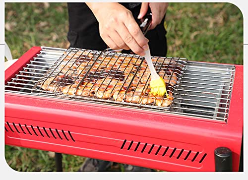 Outdoor Portable Barbecue Grill Household Grill More Than 5 People BBQ Grill Charcoal Folding Barbecue Stove You Can Enjoy Have A Good Party With Family And Friends,Orange,Large