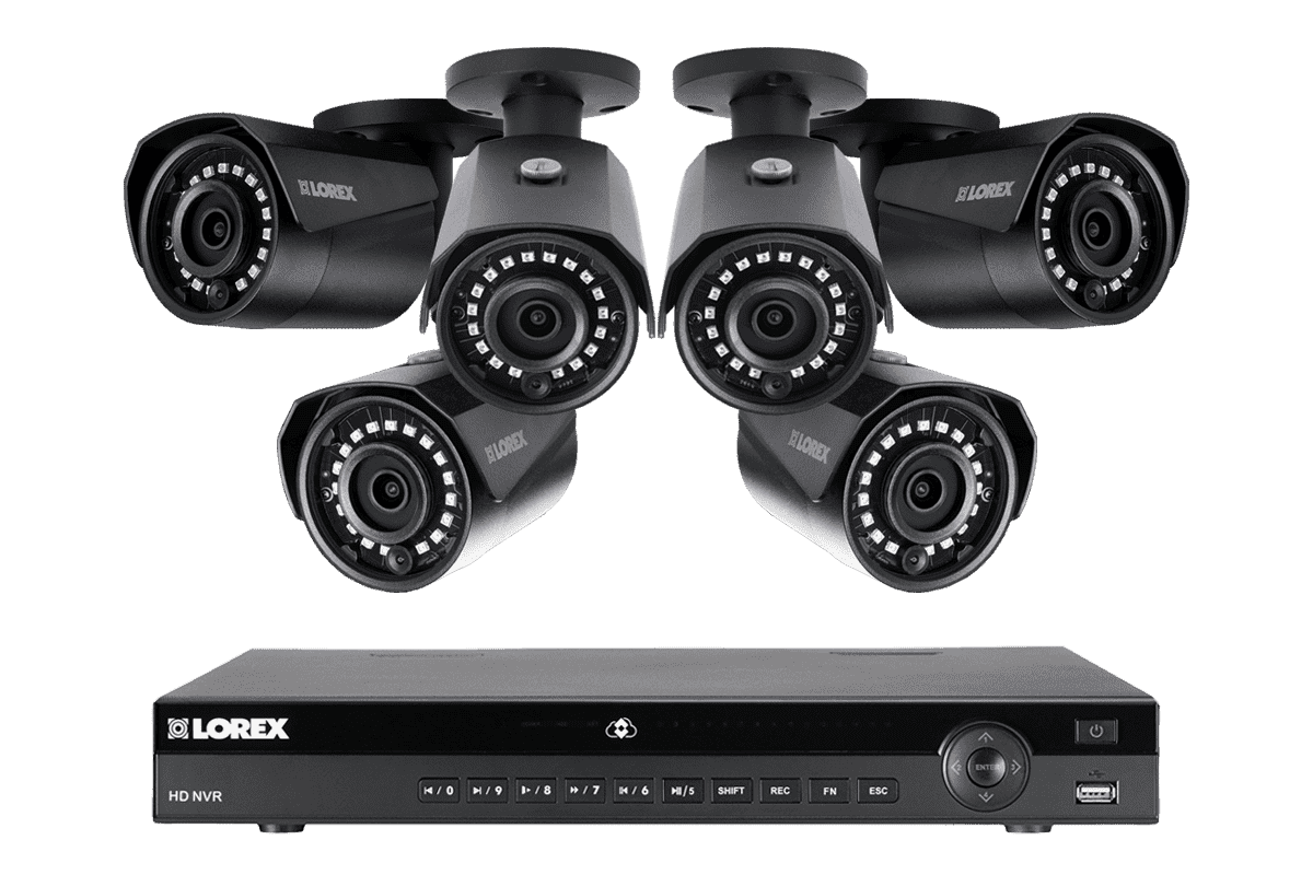 Lorex LN10804-86W  6 Camera 8 Channel HD Weatherproof Surveillance Surveillance Security System New