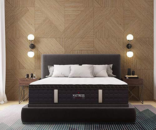 Mattress America Frost 13 Inch Hybrid Pocket Coil Pillow Top Mattress Gel Infused Memory Foam (Queen)