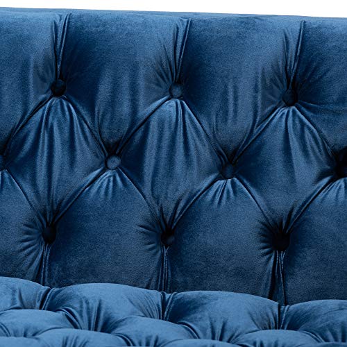 Baxton Studio Sofas, Royal Blue/Gold