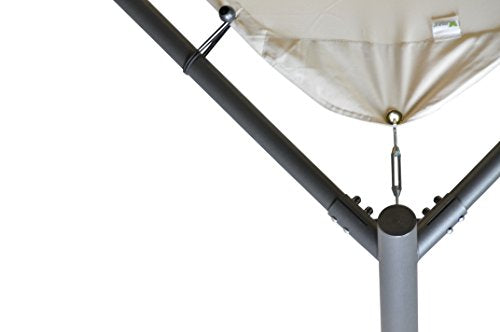 SORARA Garden Butterfly Gazebo Soft Top Outdoor Canopy Gazebo Pavilion, 13'x 13', Sand