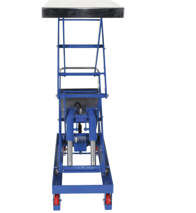 Vestil CART-1500-D-TS 1500 lb. Capacity Steel Hydraulic Elevating Cart Blue New