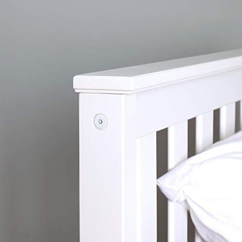 Plank+Beam Traditional Bed, Twin, White