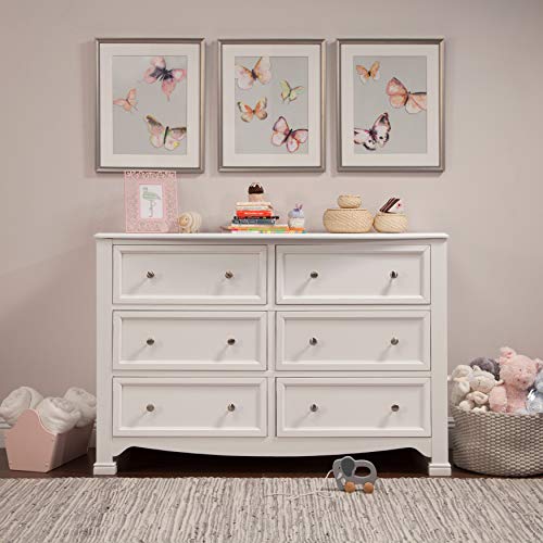 DaVinci Kalani 6-Drawer Double Wide Dresser in White