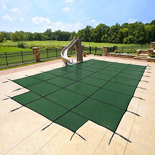 YARD GUARD DG183658S Deck Lock System Safety Cover for 18 x 36 Foot Pools, Green