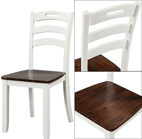 Harper & Bright Designs Dining Table Set, 6 Piece Wood Kitchen Table Set Home Furniture Table Set with Chairs & Bench