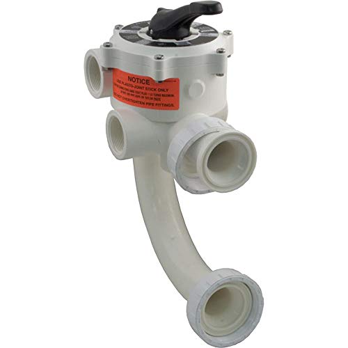 Sta-Rite 18202-0150 ABS 6-Position Multiport Valve, 1 1/2 Inch Valve Port with 1 1/2 Inch Piping, Union Connection Design