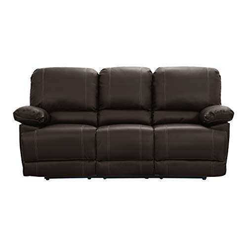 Lexicon Randolph Faux Leather Double Reclining Dropdown Table Sofas, 81