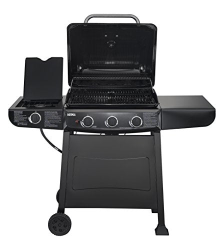Thermos 370 3-Burner Liquid Propane Gas Grill with Side Burner