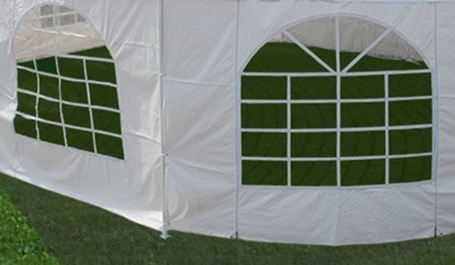 DELTA Canopies 29'x21' Decagonal Wedding Party Tent Canopy Gazebo Heavy Duty Water Resistant White