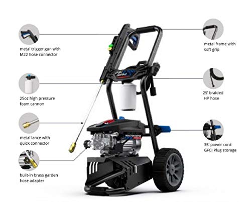 AR Blue Clean BMXP32700P-X 2700 PSI Electric Pressure Washer