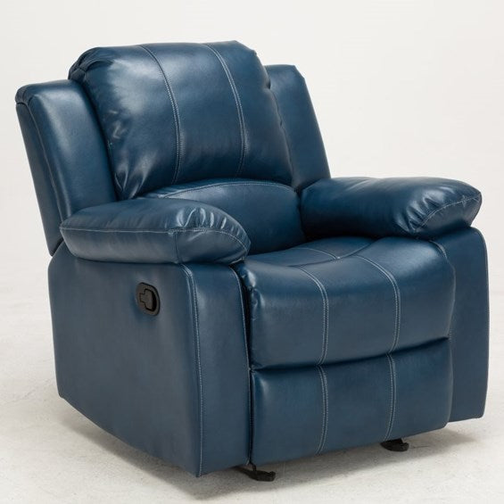 Comfort Pointe Clifton Navy Blue Leather Gel Recliner