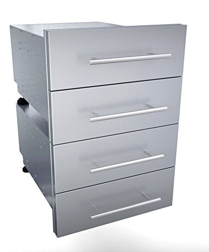 SUNSTONE DE-DD13 Designer Series Raised Style Height Double Drawer, 18