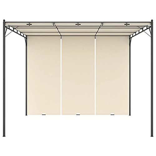 vidaXL Garden Gazebo with Side Curtain 157,5