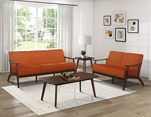 Lexicon Savry Living Room Loveseat, Orange
