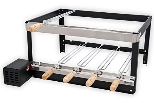 Brazilian High Rotisserie BBQ Grill 5 Skewers Churrasqueira Rotisseria 5 espetos
