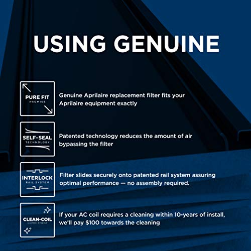 Aprilaire 413 Replacement Furnace Air Filter for Aprilaire Whole Home Air Purifiers, MERV 13, Healthy Home Allergy Furnace Filter (Pack of 8)