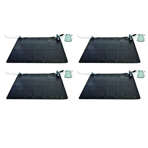 Intex 28685E Solar Mat Above Ground Swimming Pool Water Heater for 8,000 GPH Pool, Black (4 Pack)