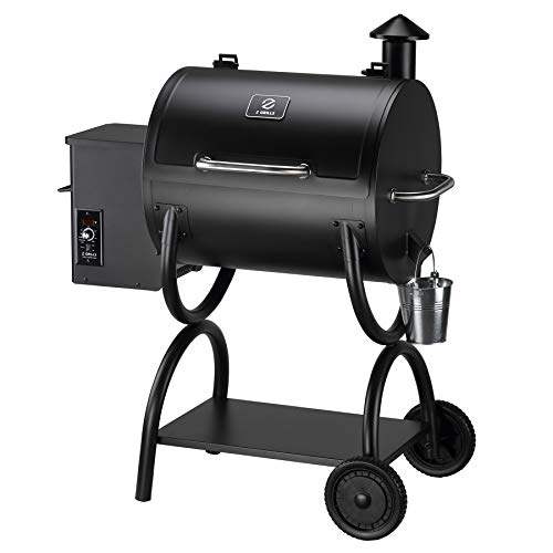 Z GRILLS 550A 2021 Upgrade Wood Pellet Grill 8-in-1 BBQ Smoker with Digital Controller, 590 Sq In, Black