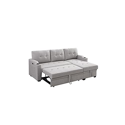 Lilola Home LHF-81510 Sectional, Dark Gray
