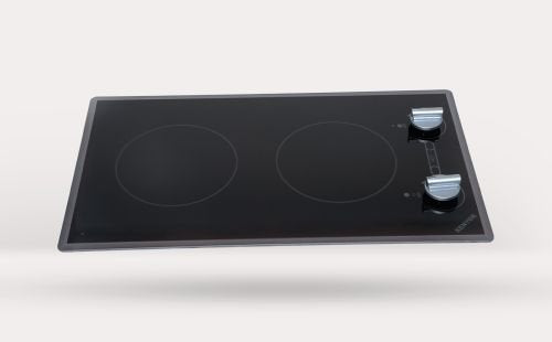 Kenyon B41711 Cortez 2-burner Cooktop44; black with analog control - two 6 .5 inch 240V UL