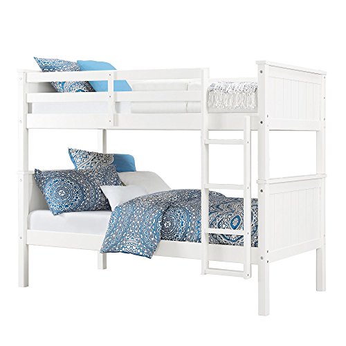 Dorel Living Maxton Twin over Twin Bunk Bed, White