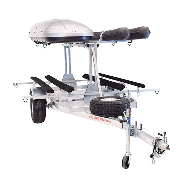 Malone MegaSport LowBed w/ Tier Kayak Trailer Package