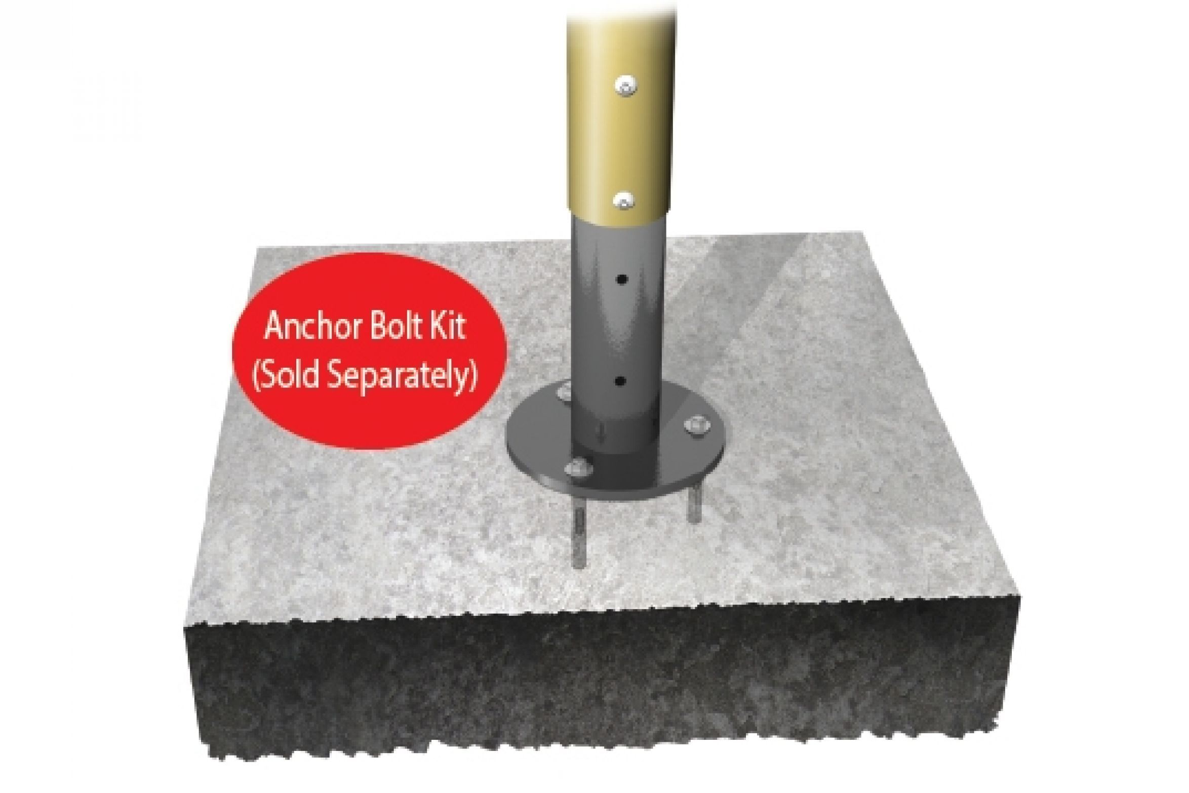 UltraPlay UP135 Crawl and Toddle Playset Anchor Bolt Surface Mounting Kit New