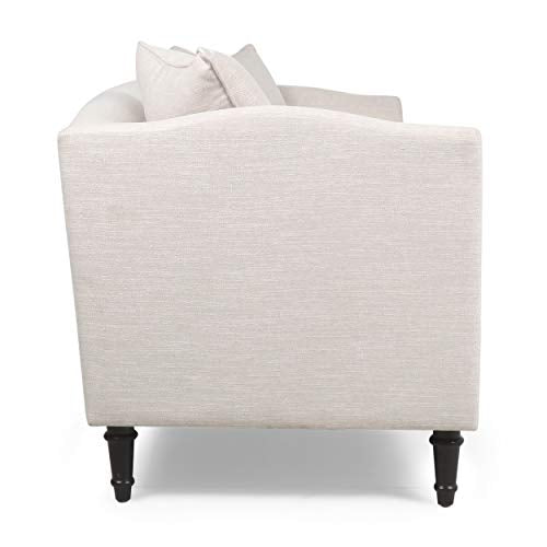 Christopher Knight Home Austell 3 Seater Sofa, Beige + Dark Brown