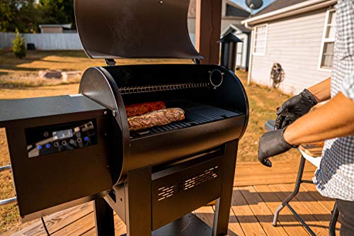 Monument Grills 87578 Bronze Powder Coated Steel Wood Pellet Grill and Smoker with 572 Square Inch Cooking Space and WiFi Control
