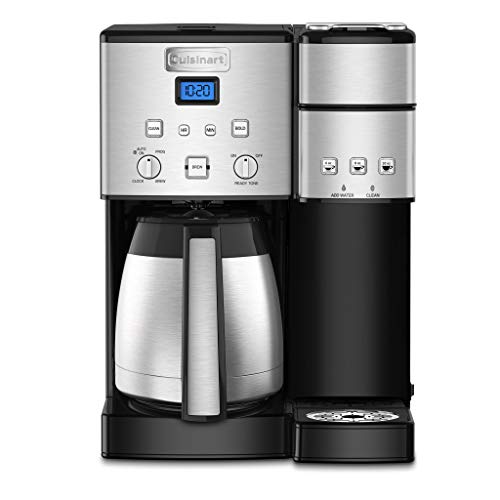 Cuisinart SS-20P1 Coffee Center 10-Cup Thermal Single-Serve Brewer Coffeemaker, Silver