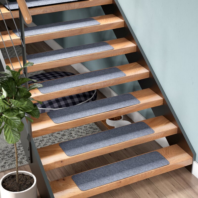 Beardsley Scrape Rib Non-Slip Stair Tread (Set of 14)