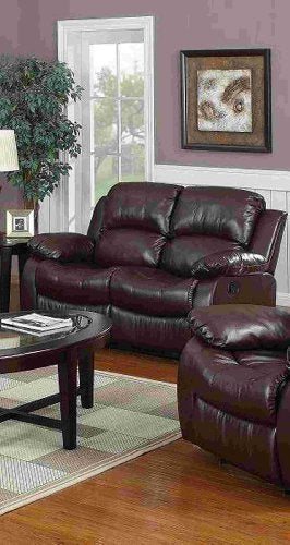 Yuan Tai Kaden Brown Bonded Leather Sofa