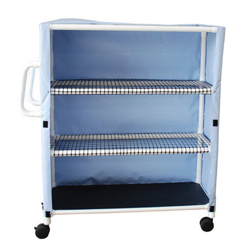 MJM Multi-Shelf Linen Cart with Cover