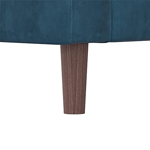 DHP Brynn 3 Seater Sofa, Blue Velvet